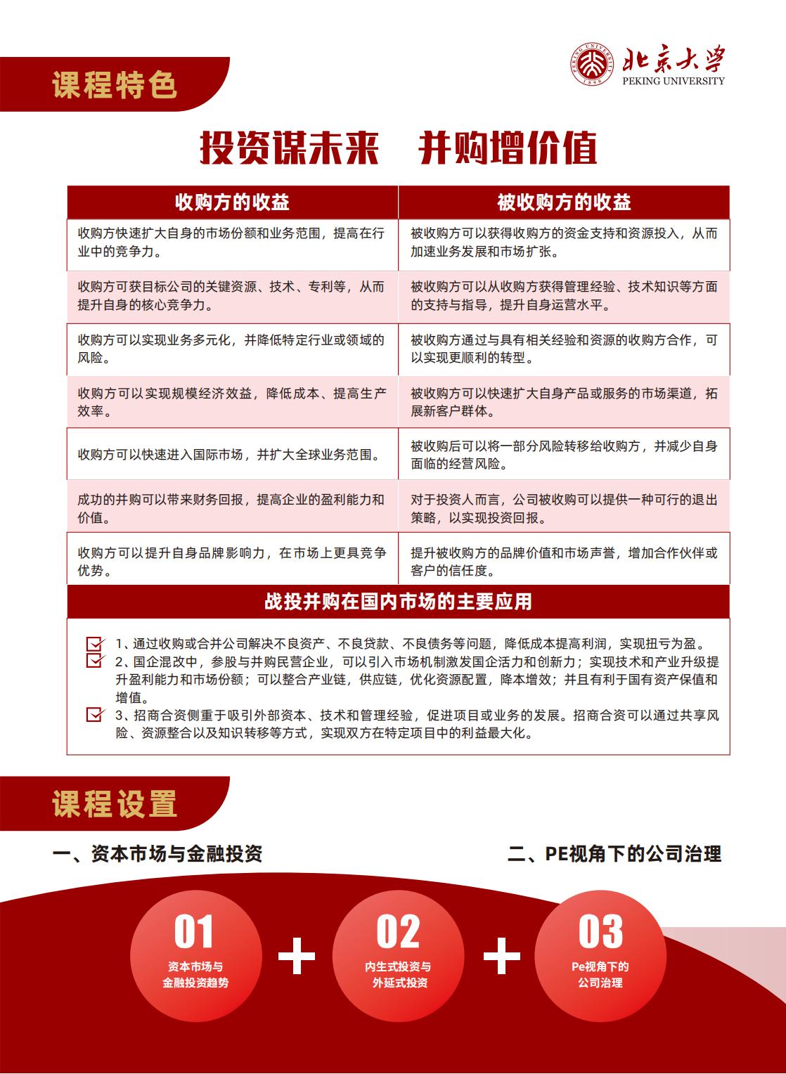北京大学战略投资与并购实战研修班第三期(图2)