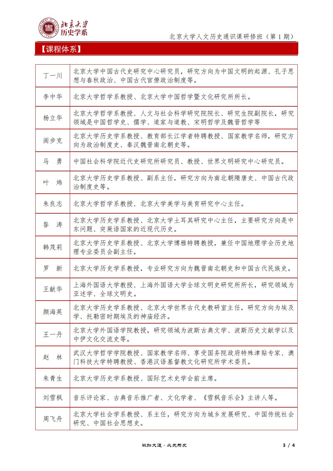 北京大学人文历史通识课研修班(图3)